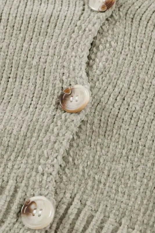 Buttons Loose Sweater Cardigan - Fashionfitz