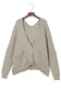 Buttons loose sweater cardigan - cardigans