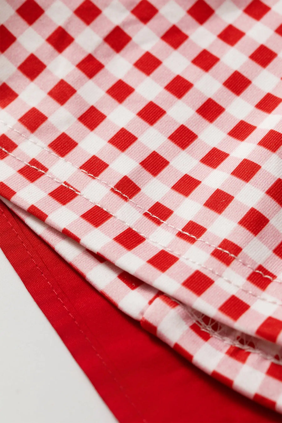 Gingham Patchwork Faux Two Piece Loose Mini Dress Women UK