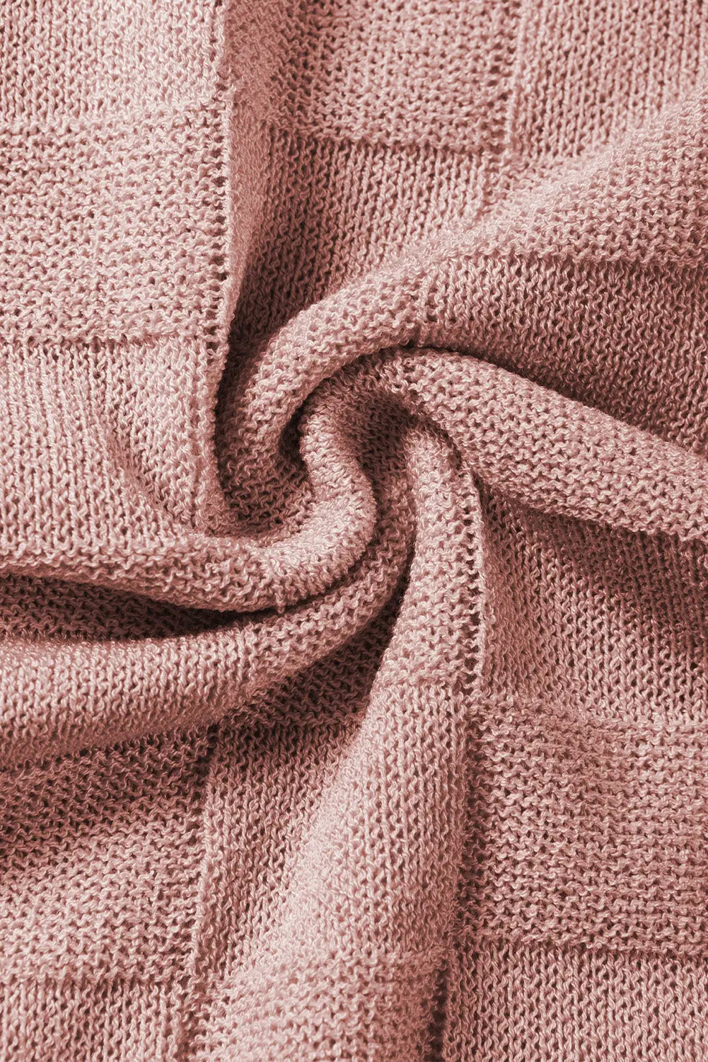 Lattice short sleeve sweater - pink sweaters