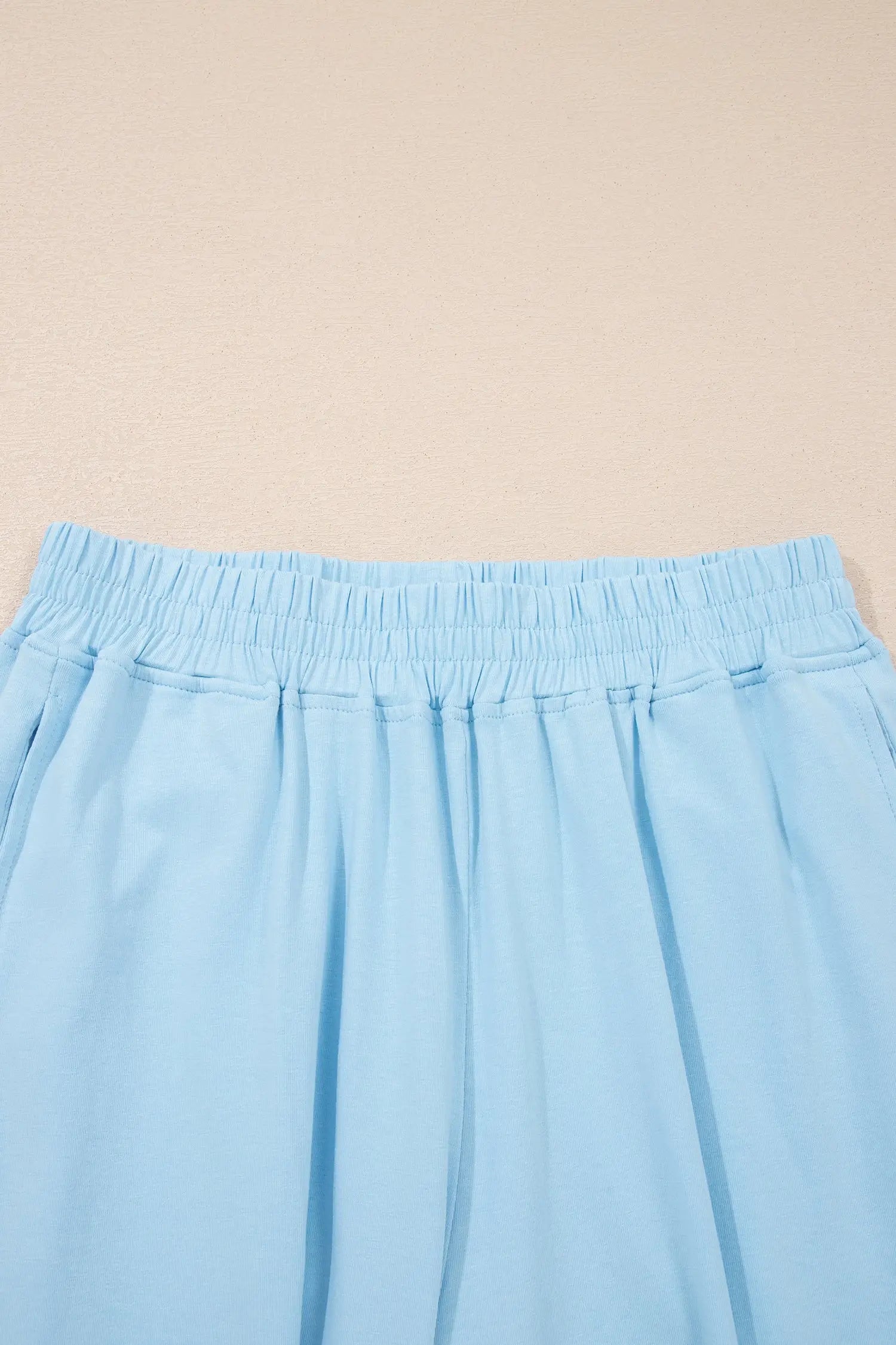 Cropped tank top & jogger pants set cotton high waist two piece outfit sets