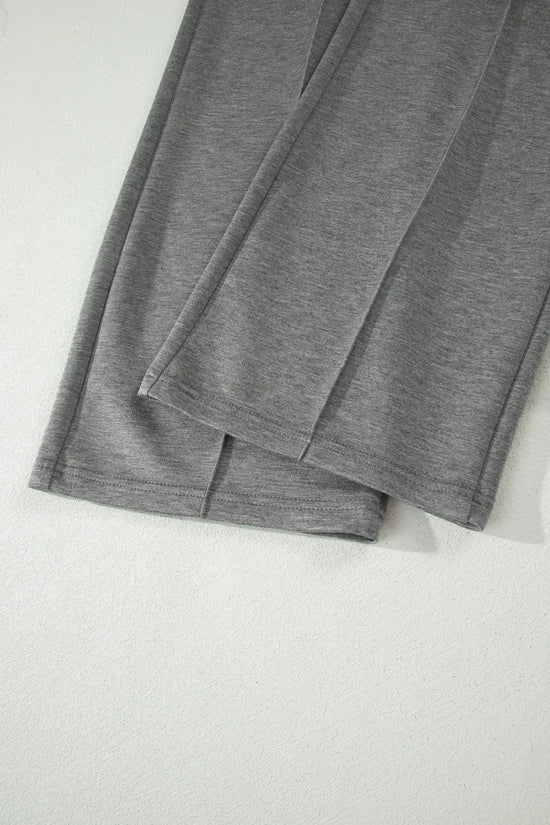 Half zip polo tee & casual pant set two piece short sleeve co-ord outfit sets