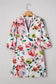 Floral Contrast Shift Dress