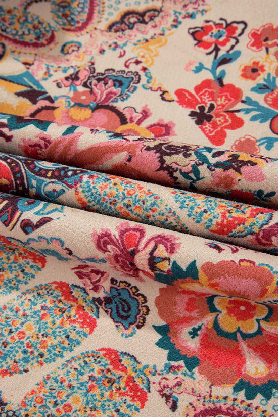 Paisley Sherpa-Lined Hooded Jacket