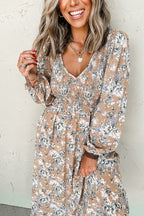 Maple Grove Floral Maxi Dress - Smocked Puff Sleeve