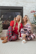 Women's Christmas Comfort Lounge Set in Black