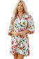 Floral Contrast Shift Dress