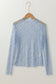 Sheer Floral Lace Slim-Fit Top