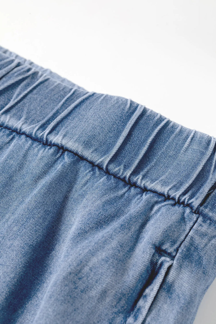 Plus Size Tiered Ruffled Wide Leg Denim Pants Women UK