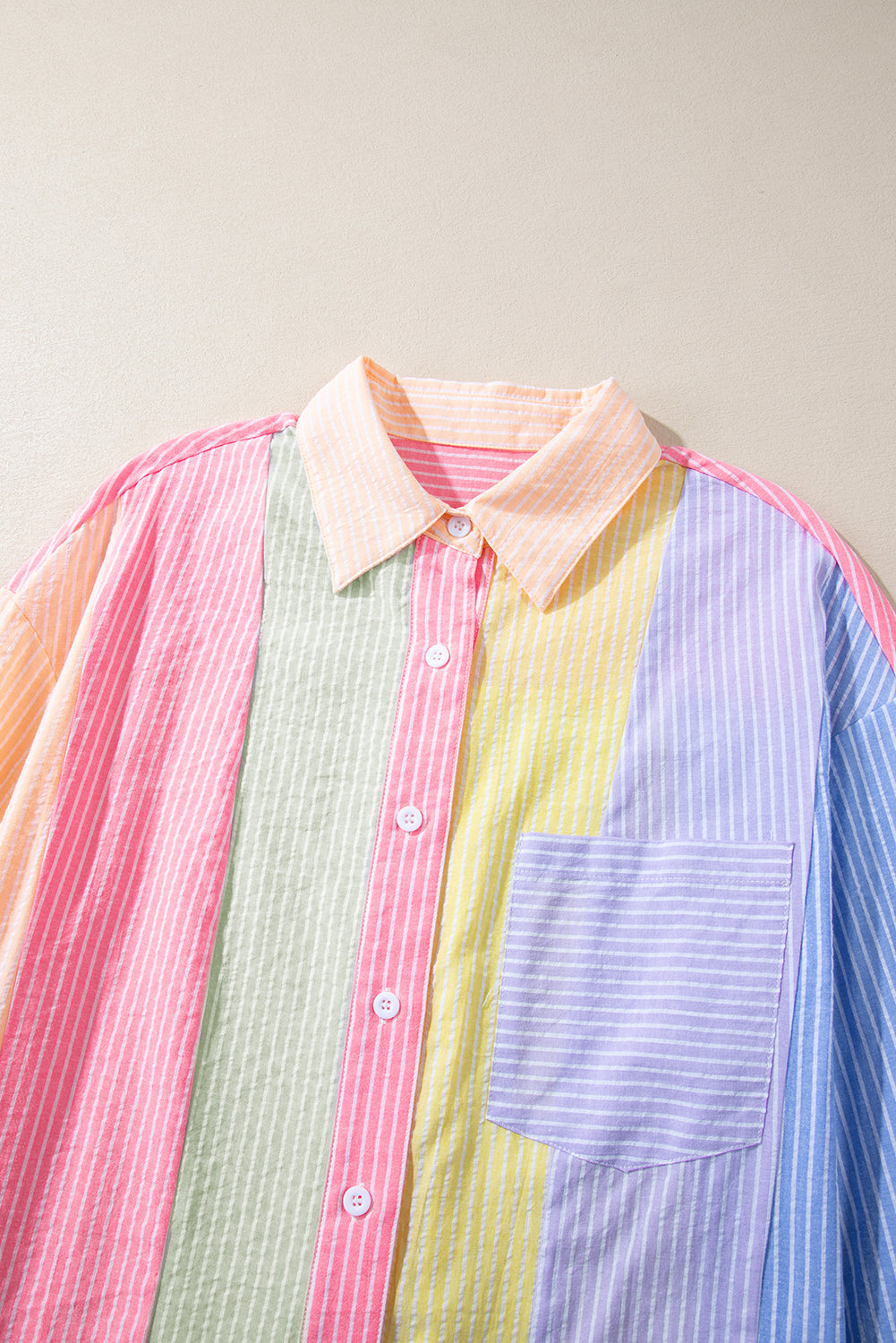 StripeSplash Oversized Shirt