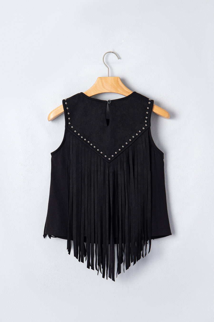 Western Fringe Rivet Sleeveless Top Women UK