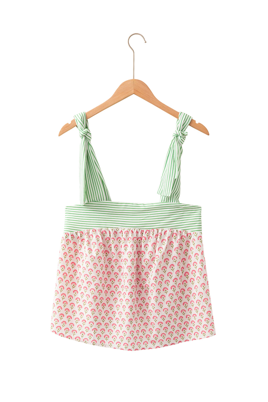 Printed Knot Strap Babydoll Tank Top Women UK
