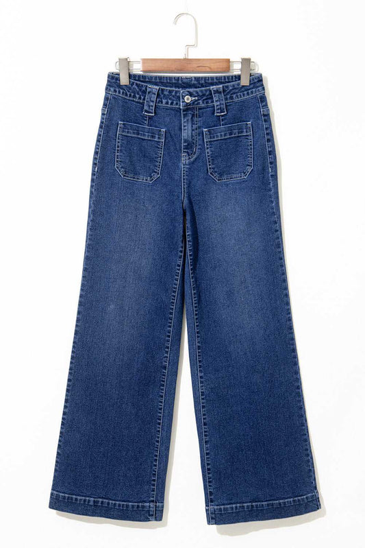 Nautical Breeze Wide-Cut Jeans
