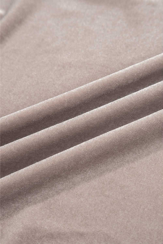 Open Front Draped Velvet Kimono