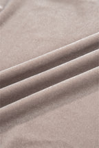 Open Front Draped Velvet Kimono