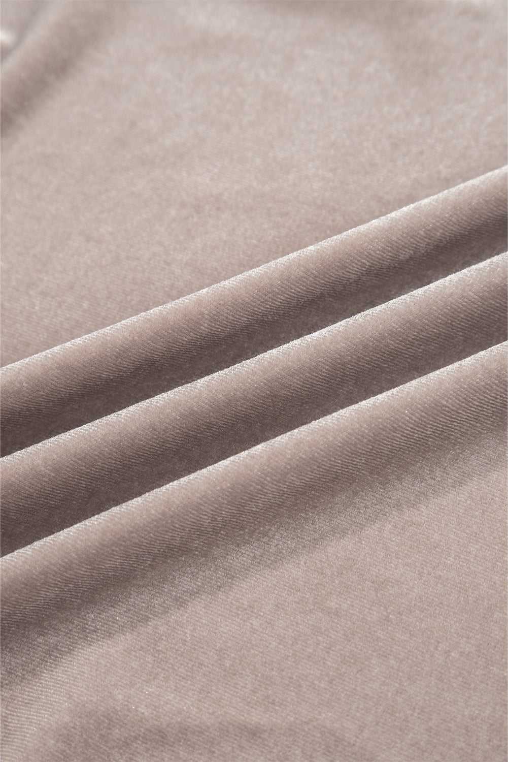 Open Front Draped Velvet Kimono