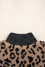 Khaki Leopard Crop Jacket