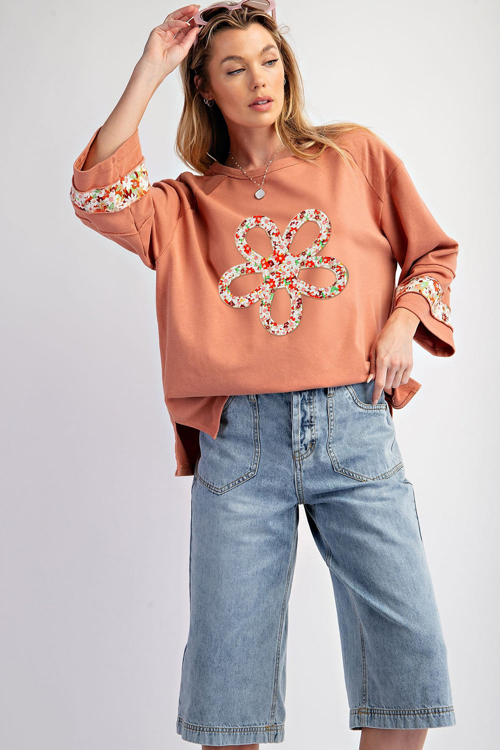 Flower Patch Graphic Top