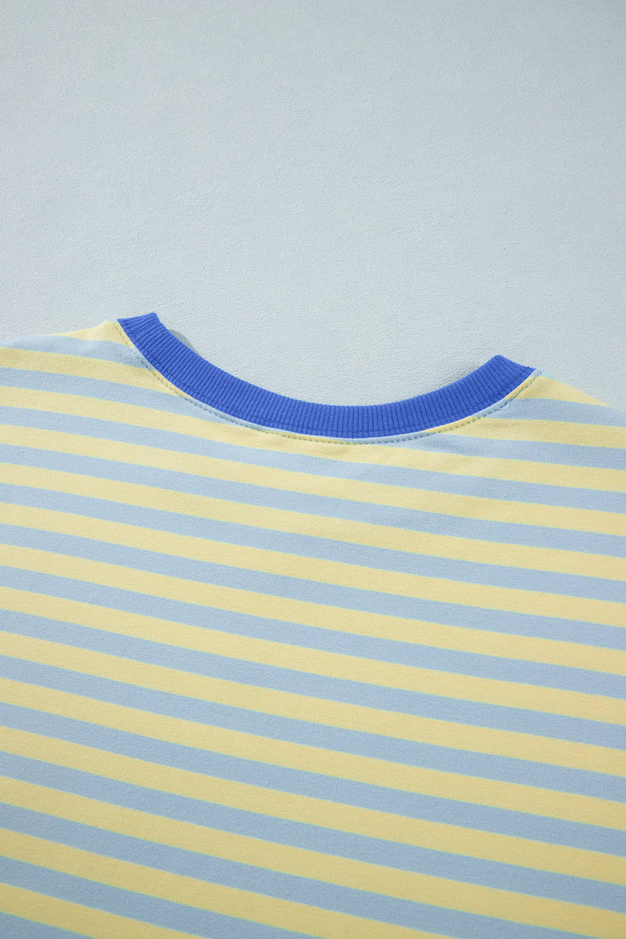 Pink Stripe Colourblock Crew Neck Tee & Drawstring Pant Set