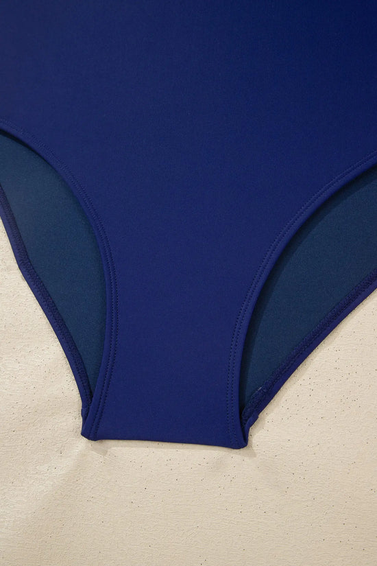 Shell stitch v neck high waist bikini set adjustable straps removable pads classic bikinis