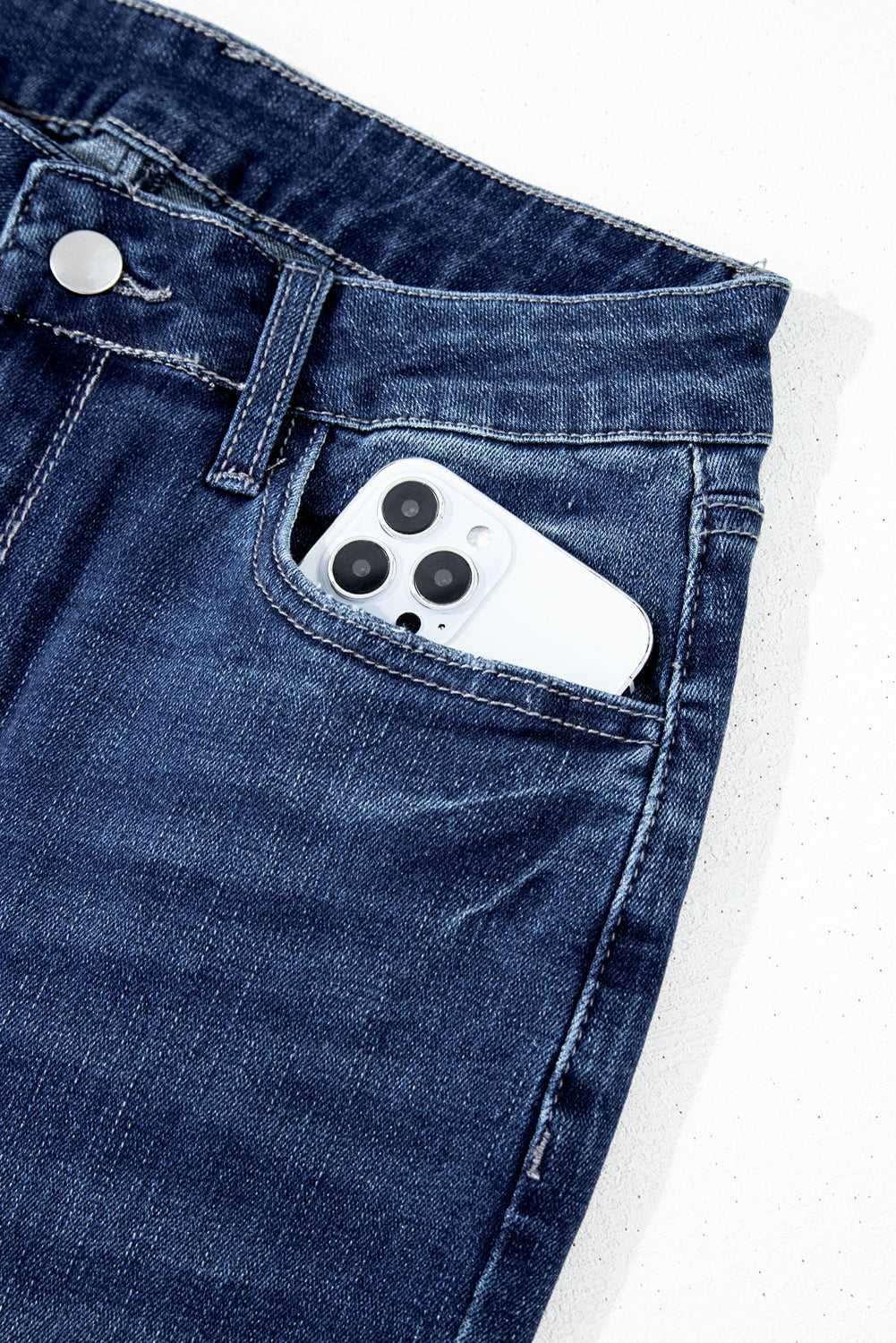 Stonewashed Skyline Flared Jeans