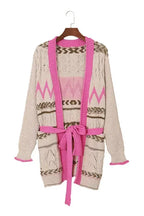 Cable Knit Open Front Duster Cardigan - Fashionfitz