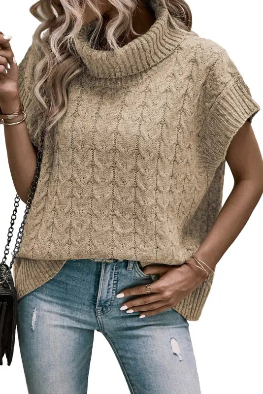 Cable knit turtleneck sweater | women’s sweaters | fashionfitz