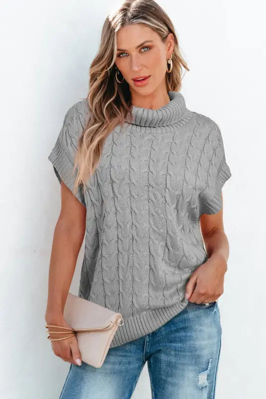 Cable knit turtleneck sweater | women’s sweaters | fashionfitz