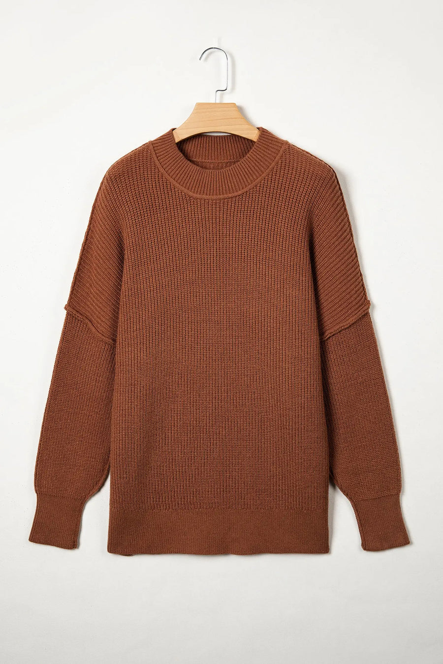 Mock Neck Oversized Tunic Sweater Women UK — second colourway | Fashionfitz UK