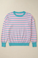 Candy stripe cozy sweater - casual & comfy | fashionfitz