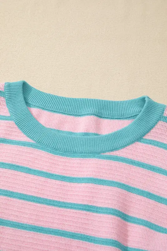 Candy stripe cozy sweater - casual & comfy | fashionfitz