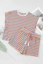 Candy Stripe Lounge Set - Fashionfitz