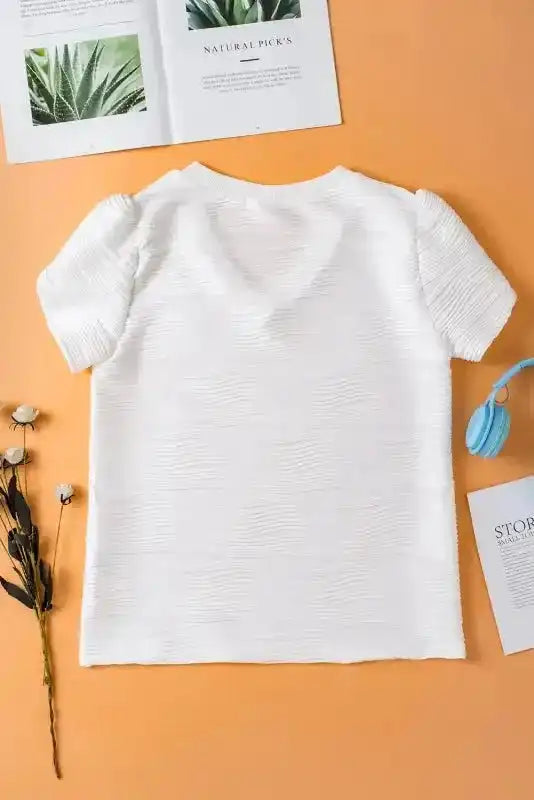 Canvas V-Neck Tee - Fashionfitz