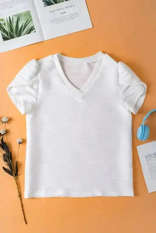 Canvas V-Neck Tee - Fashionfitz
