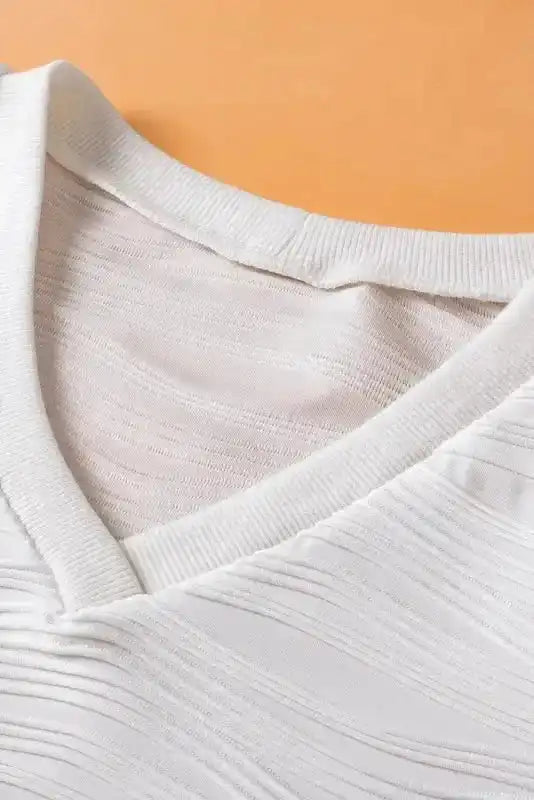 Canvas V-Neck Tee - Fashionfitz