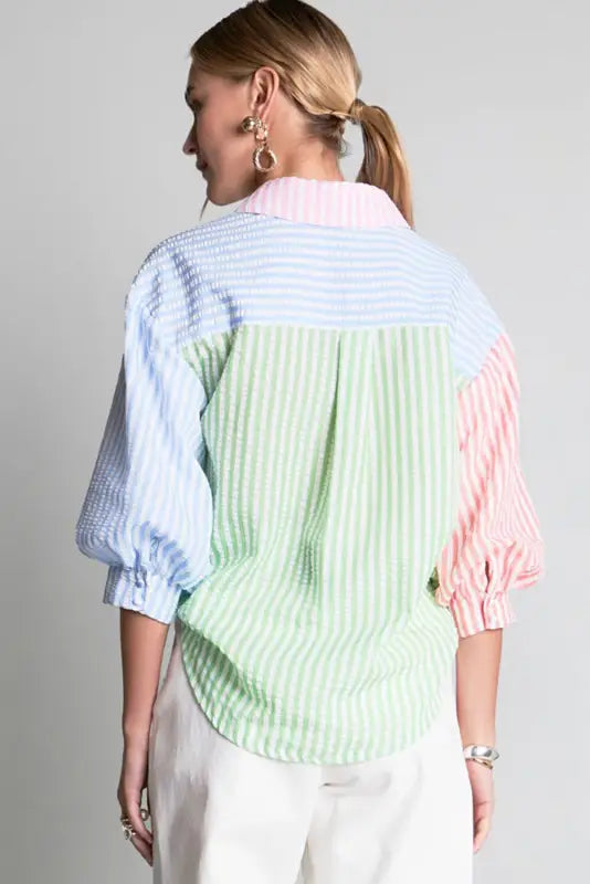 Carnival candy stripe shirt | women’s shirts | fashionfitz