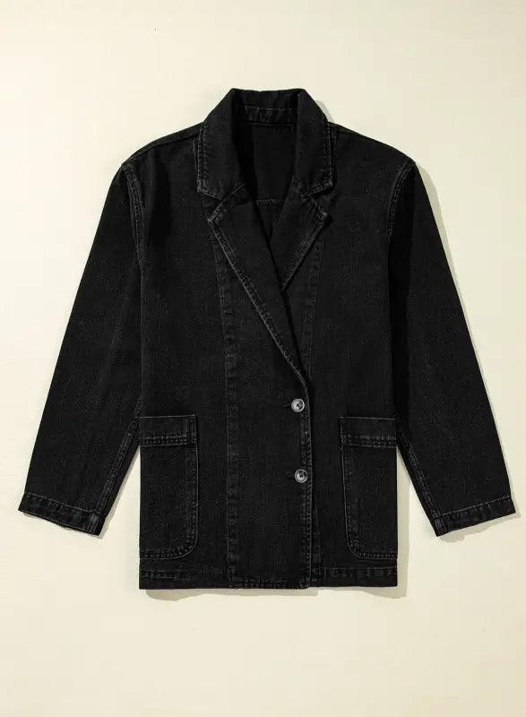 Casual elegance denim jacket | versatile & stylish outerwear