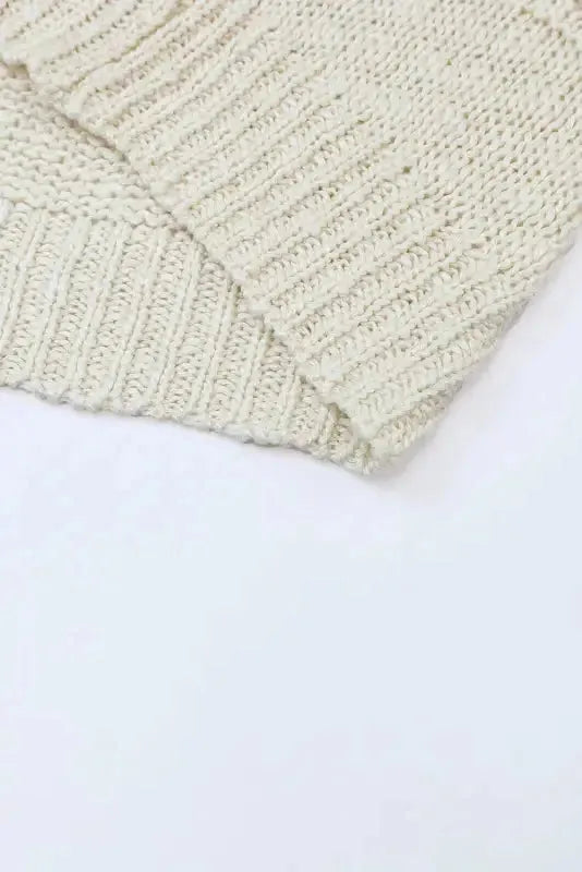 Casual Hollowed Knit Dolman Sleeve Cardigan - Fashionfitz