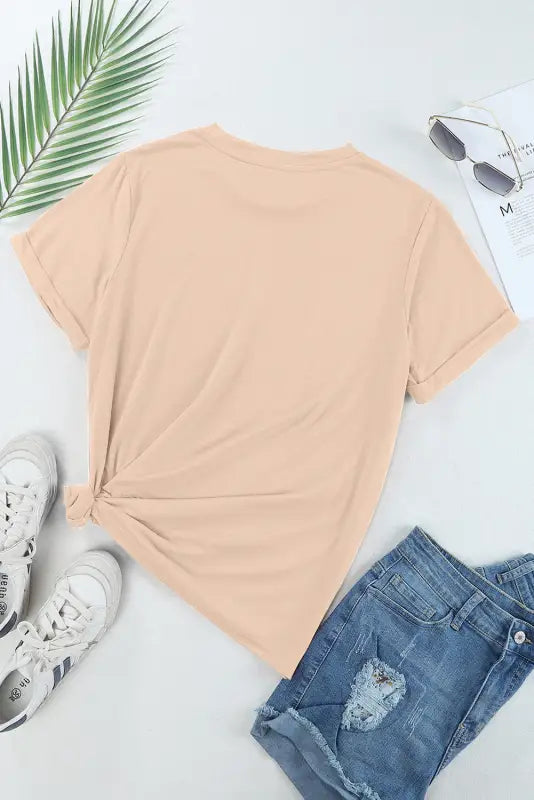 Casual plain crew neck tee | women’s t-shirts | fashionfitz