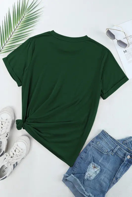 Casual plain crew neck tee | women’s t-shirts | fashionfitz