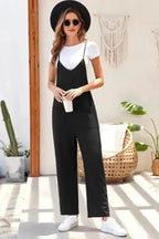 Casual Straight Leg Jumpsuit - Fashionfitz