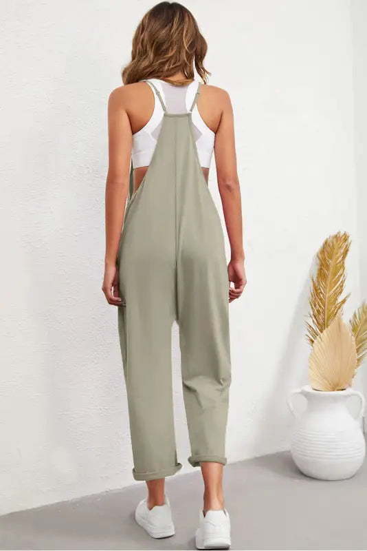 Casual straight leg jumpsuit - bottoms/jumpsuits & rompers