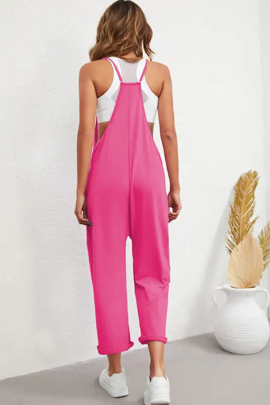 Casual straight leg jumpsuit - bottoms/jumpsuits & rompers