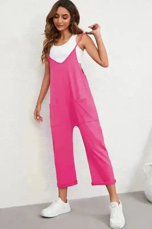 Casual Straight Leg Jumpsuit - Fashionfitz