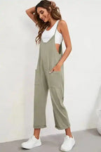 Casual Straight Leg Jumpsuit - Fashionfitz