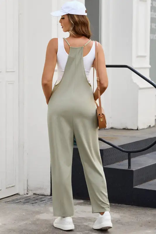 Casual straight leg jumpsuit - bottoms/jumpsuits & rompers