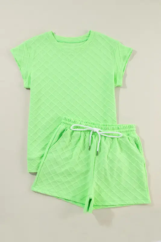 Casual tee and shorts co-ord set - two piece short sets