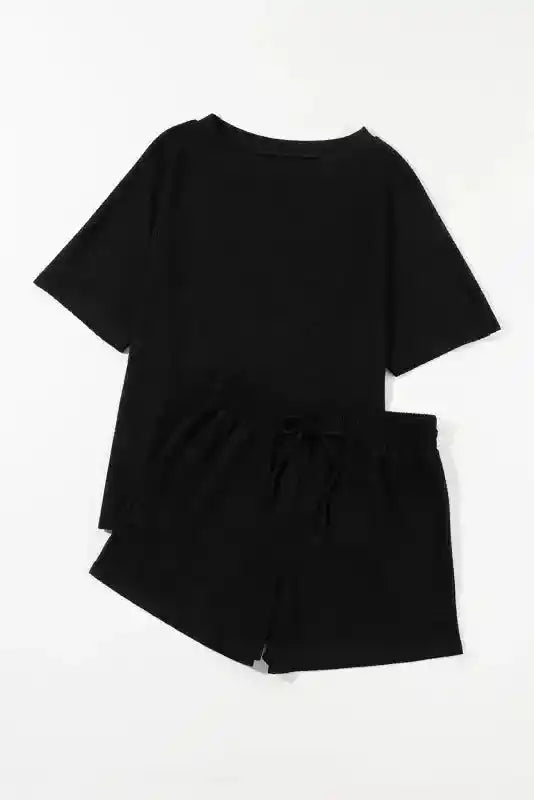 Casual Tee and Shorts Matching Set - Fashionfitz