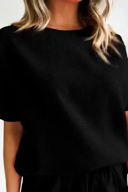 Casual Tee and Shorts Matching Set - Fashionfitz