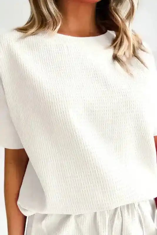 Casual Tee and Shorts Matching Set - Fashionfitz